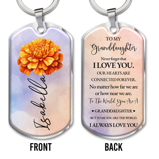 Connected Hearts Forever Love Message With Flower