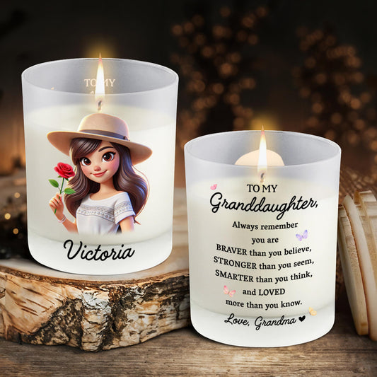 Braver Than You Believe Stronger Than You Seem Smarter - Personalized Scented Candle With Wooden Lid - GDT034_SECA