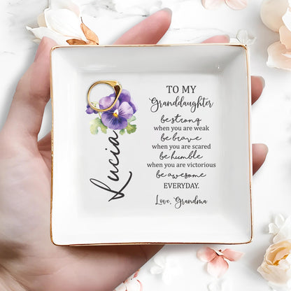 Be Strong, Brave, Humble, and Awesome Everyday Pansy Flower Design