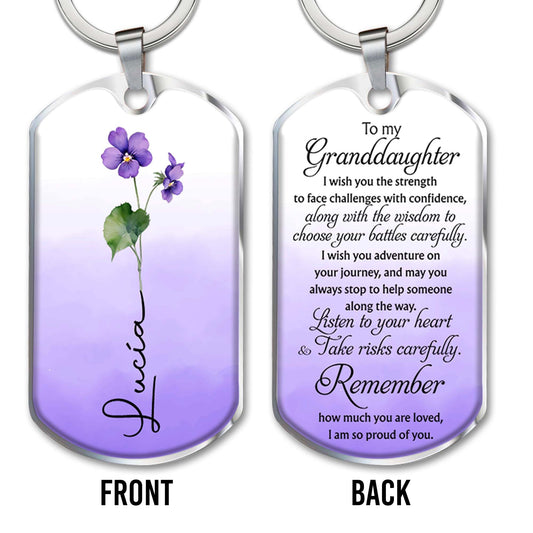 Inspirational Message To Granddaughter With Flowers