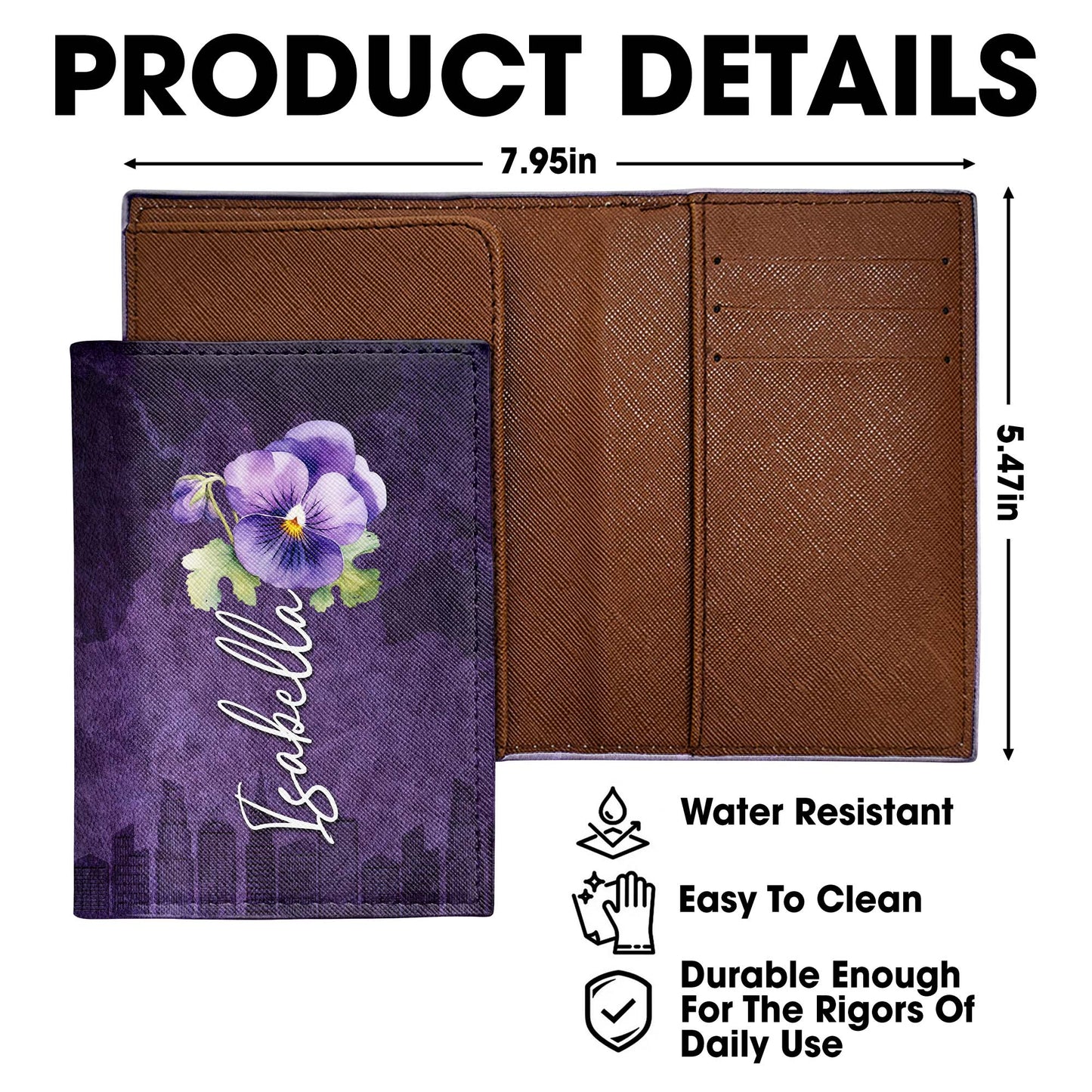 Personalized Violet Pansy Floral Design For A Unique Touch, Cityscape