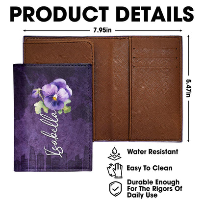 Personalized Violet Pansy Floral Design For A Unique Touch, Cityscape