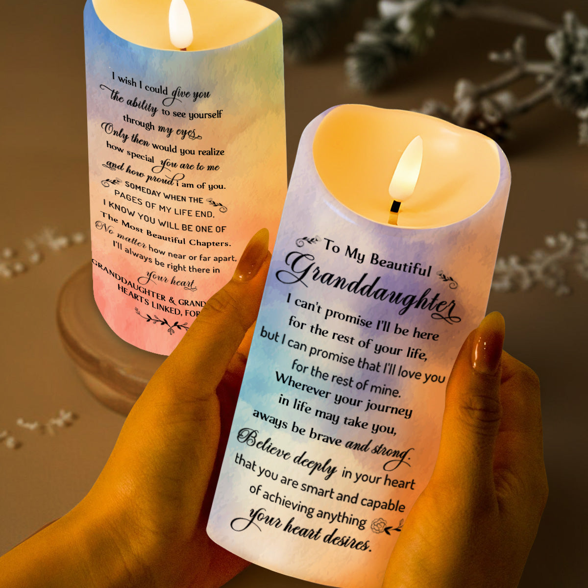 Believe Deeply In Heart's Desires Floral Heart Design