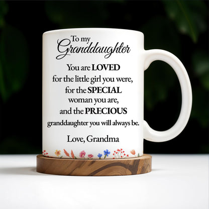 Special Love Message For Granddaughter With Beautiful Flowers