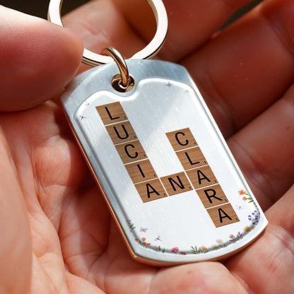 Granddaughter's Love And Blessings Keychain
