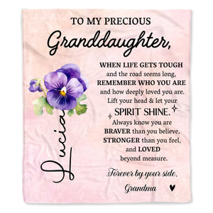 To My Precious Granddaughter, Flowers and Love
