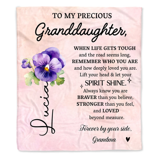 To My Precious Granddaughter, Flowers and Love