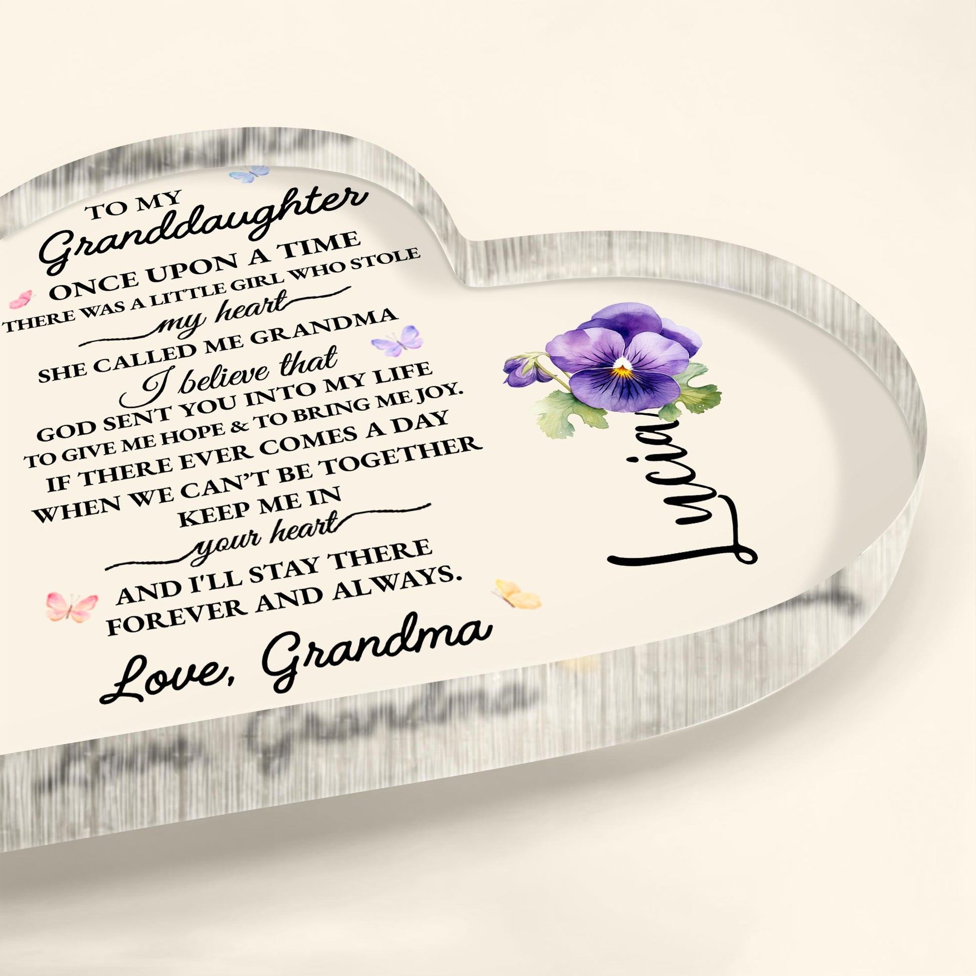 To My Granddaughter Little Girl Who Stole My Heart