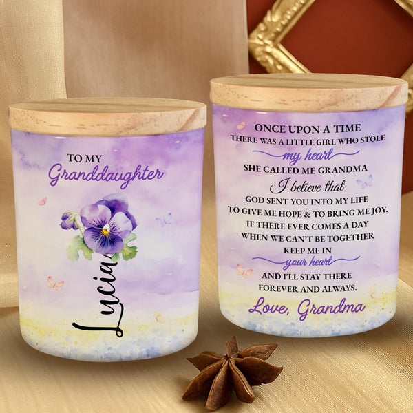 To My Granddaughter Butterfly And Floral Heartfelt Message