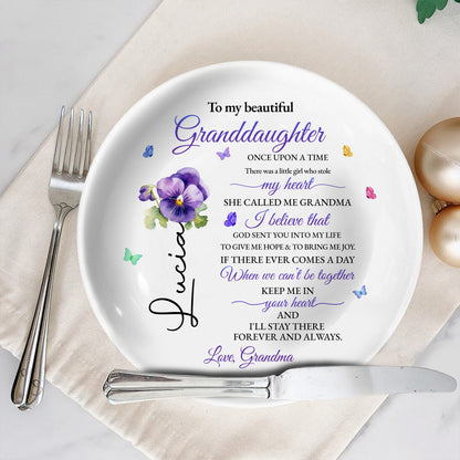 To My Beautiful Granddaughter, Once Upon A Time, Flowers And Hearts