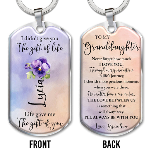Life Gave Me The Gift Of You Granddaughter Keepsake