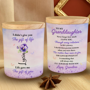To My Granddaughter Love Always From Grandma With Flowers And Butterflies