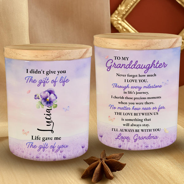 To My Granddaughter Love Always From Grandma With Flowers And Butterflies