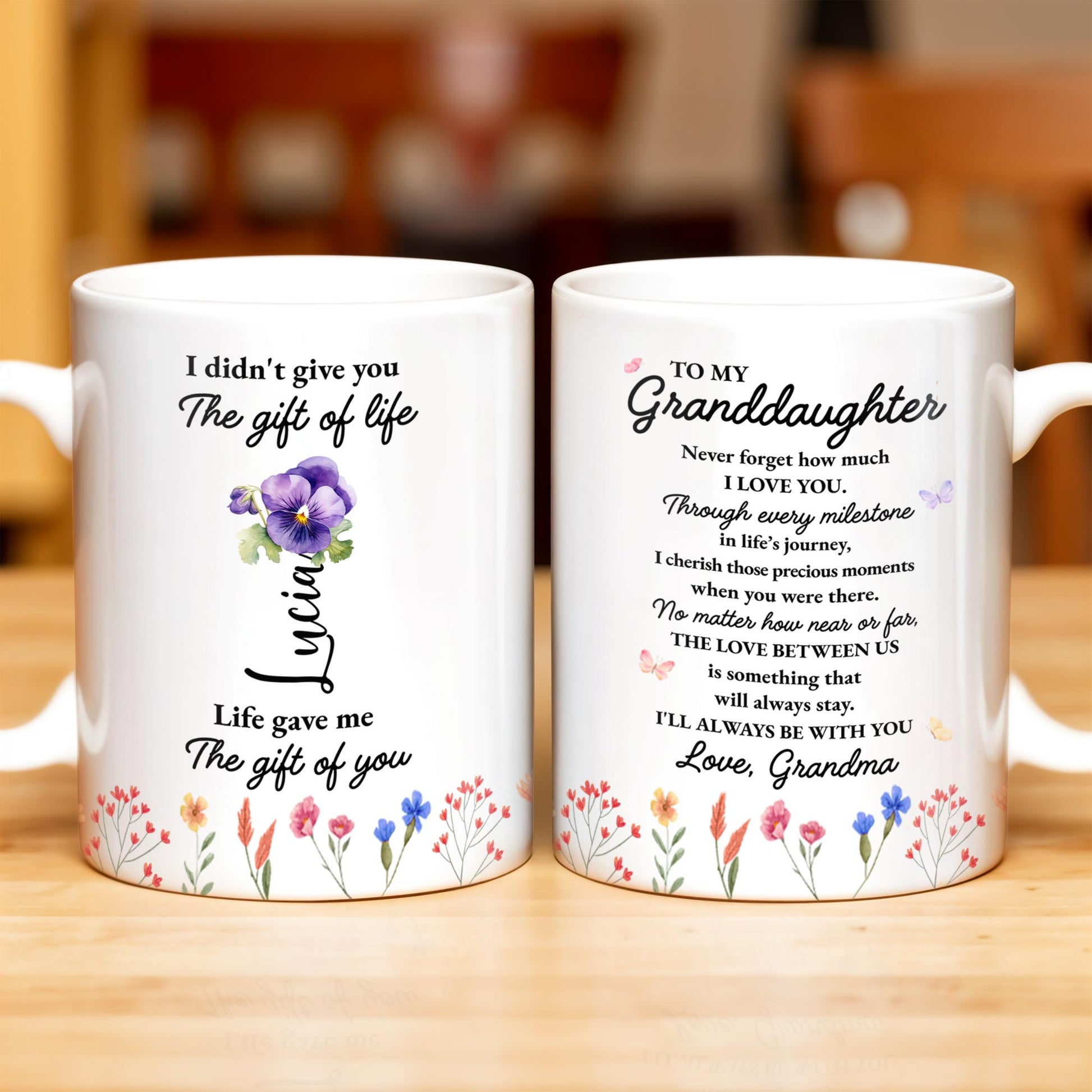 Gift Of Life And Love Between Grandma And Granddaughter