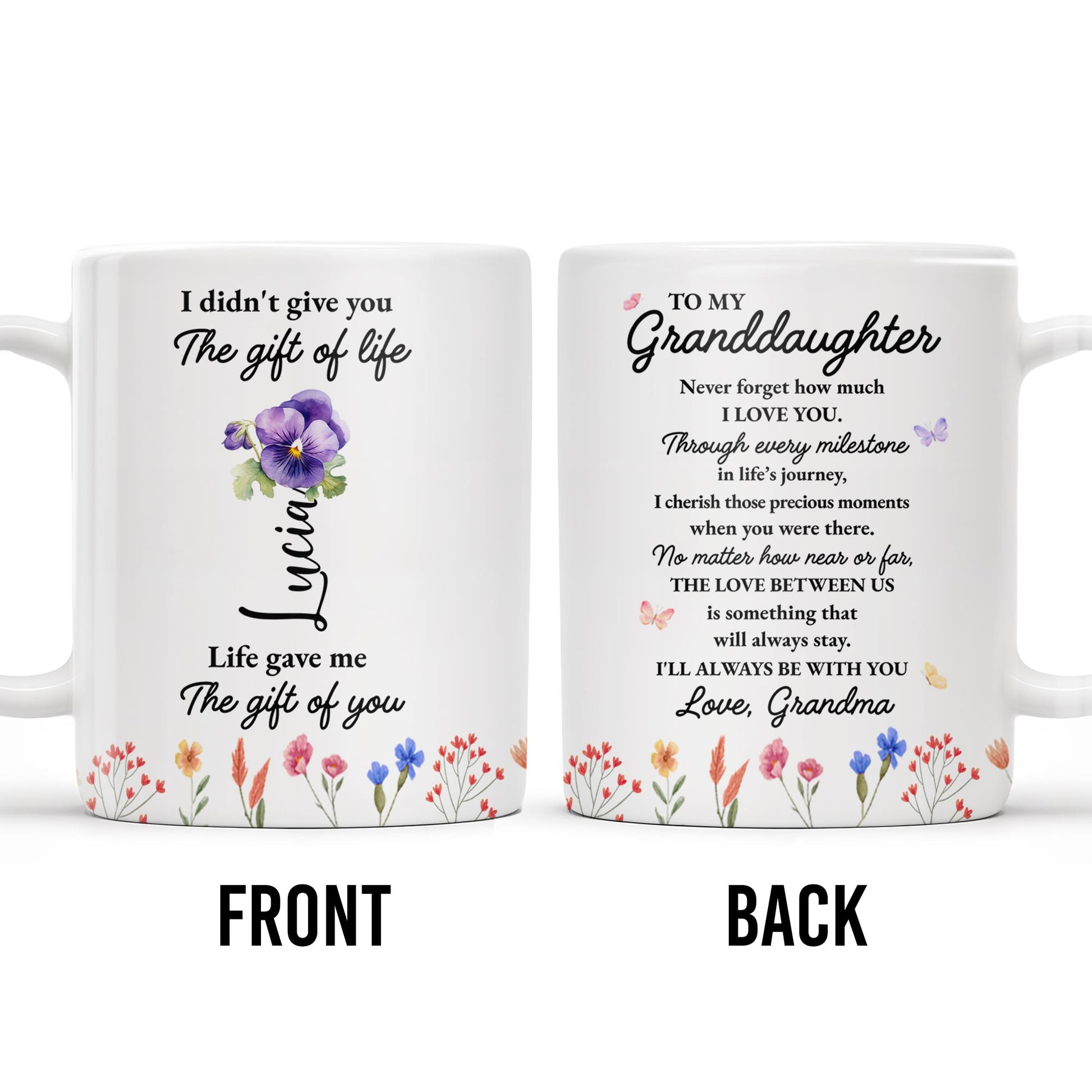 Gift Of Life And Love Between Grandma And Granddaughter