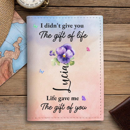 Gift Of Life, Pansy Flower And Butterflies Design