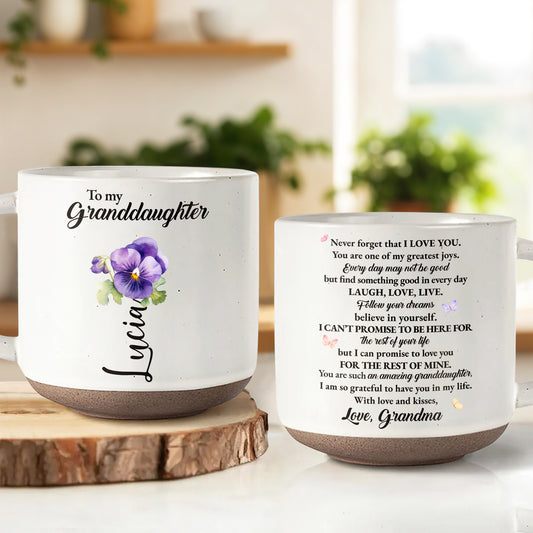 To My Granddaughter Love Joy Believe In Yourself Floral Design