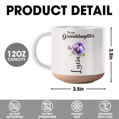 To My Granddaughter Love Joy Believe In Yourself Floral Design