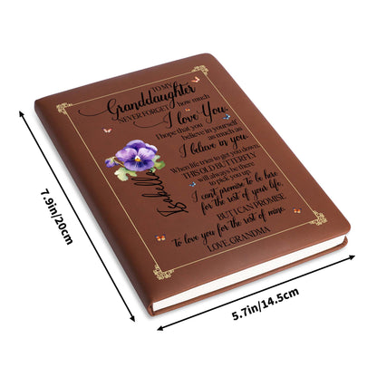 Love Promise From Grandma Featuring Flowers And Butterfly