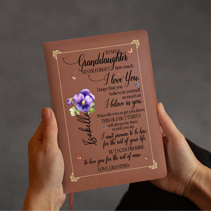 Love Promise From Grandma Featuring Flowers And Butterfly
