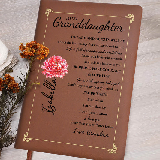 Floral Frame And Inspiring Life Quotes For Granddaughter