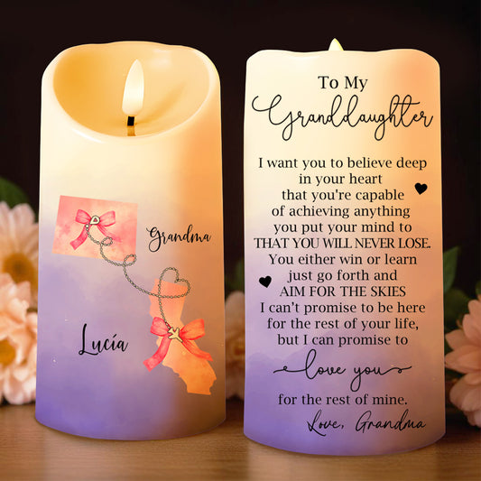 Believe In Your Heart, Aim For The Skies LED Candle