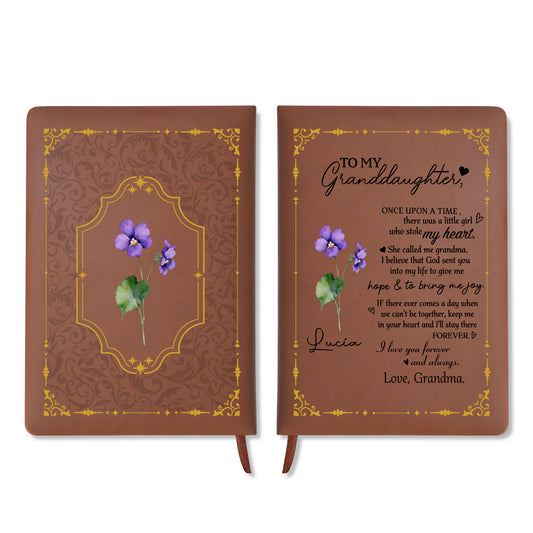 Forever In My Heart Granddaughter Love Message With Floral Design