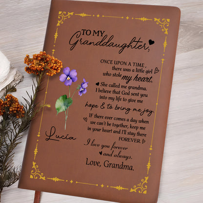 Forever In My Heart Granddaughter Love Message With Floral Design