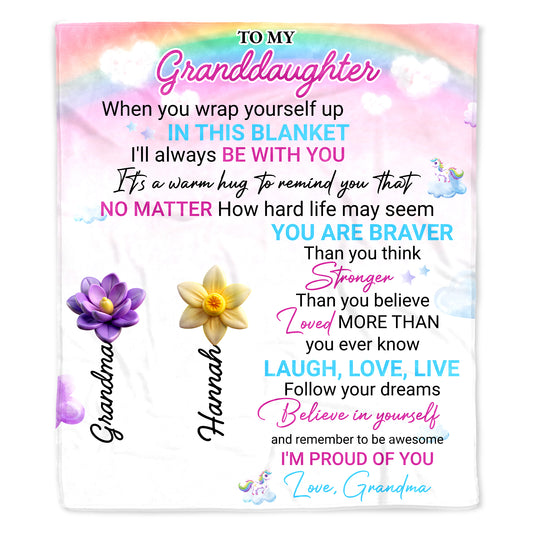 Wrap Up In Love With Rainbow And Flowers, A Gift From Grandma