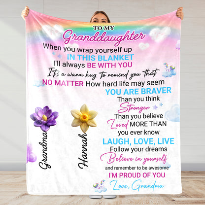 Wrap Up In Love With Rainbow And Flowers, A Gift From Grandma