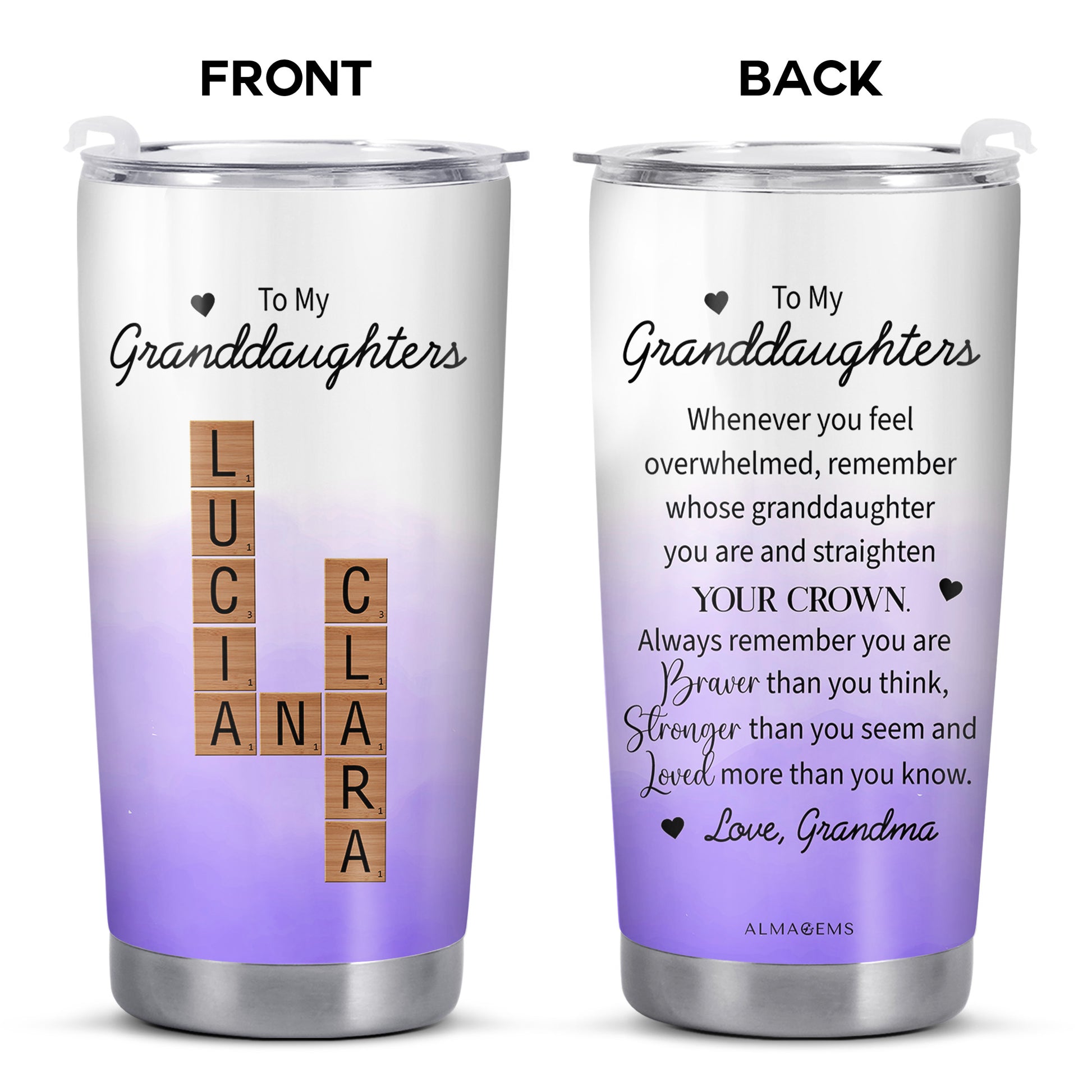 Straighten Your Crown Granddaughter Inspirational Message