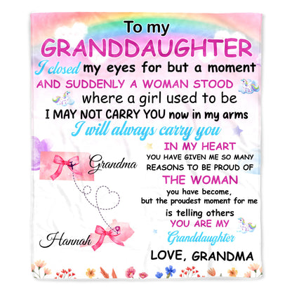Rainbow And Unicorn Granddaughter Love From Grandma