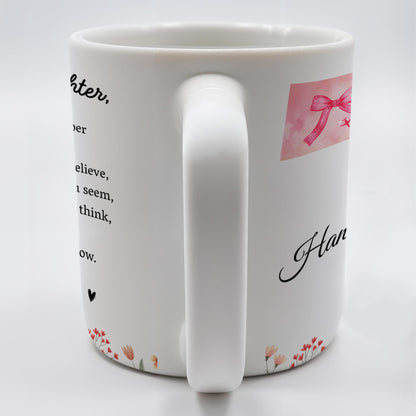 Braver, Stronger, Smarter, Loved Inspirational Quote With Bows And Hearts