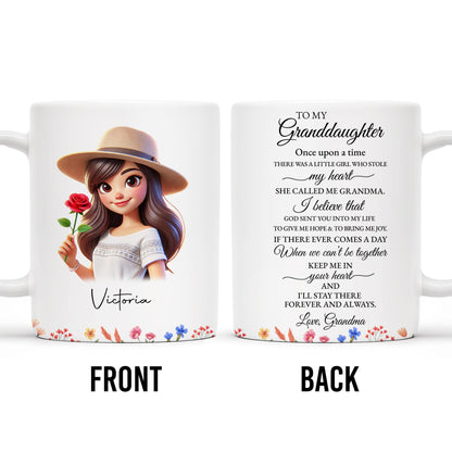 Keep Me In Your Heart Forever And Always Rose Girl Mug