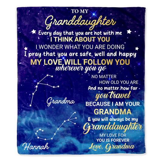 Love Will Follow You Wherever You Go Galaxy Stars Blanket