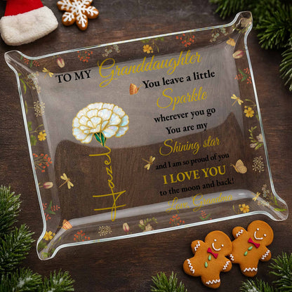 To My Granddaughter, You Leave A Little Sparkle, Flowers And Stars