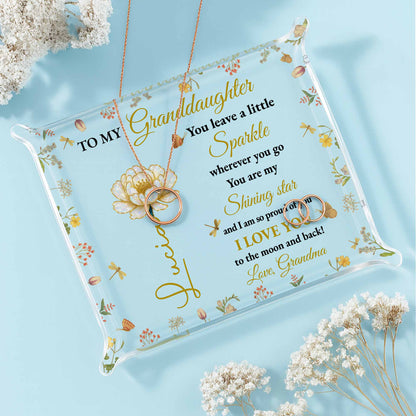 To My Granddaughter, You Leave A Little Sparkle, Flowers And Stars