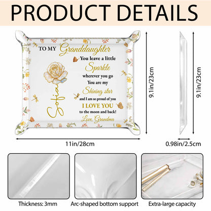 To My Granddaughter, You Leave A Little Sparkle, Flowers And Stars