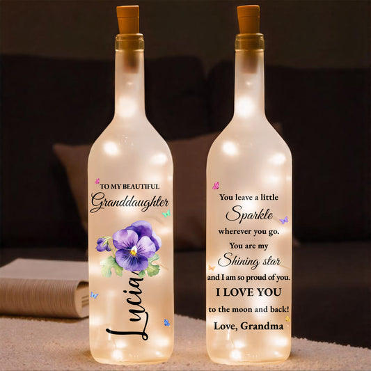 To My Beautiful Granddaughter, Flowers And Butterflies