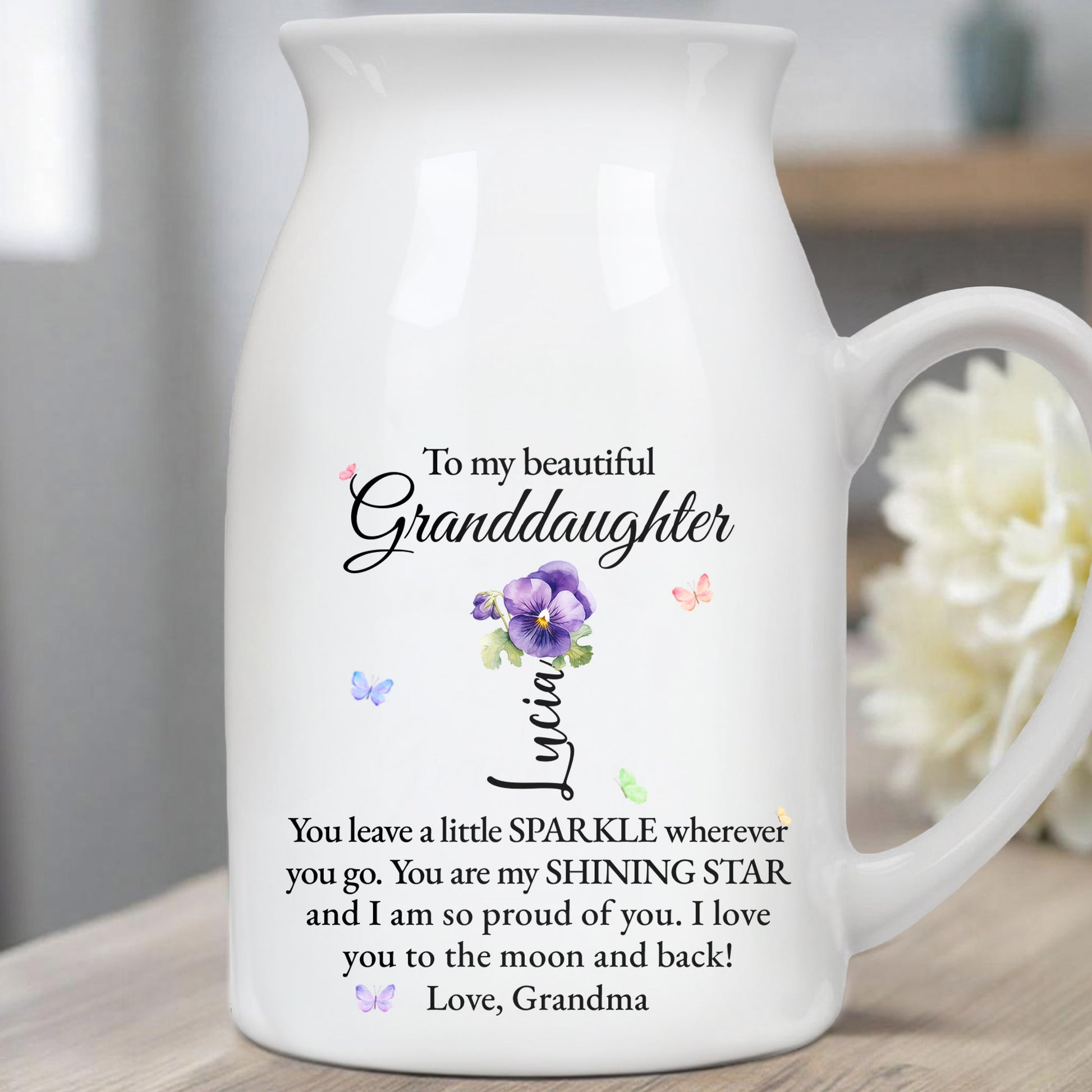 Beautiful Granddaughter Sparkle And Shine Loving Message