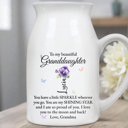 Beautiful Granddaughter Sparkle And Shine Loving Message