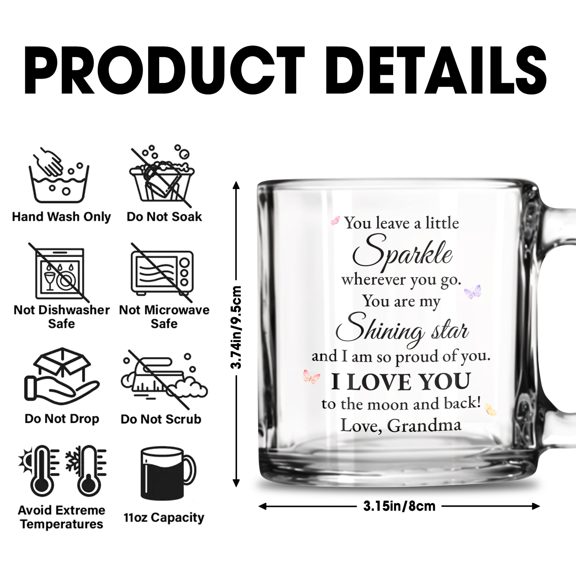 Sparkle And Shine Granddaughter Love Mug