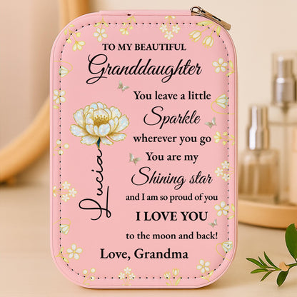 To My Beautiful Granddaughter, Flowers And Butterfly