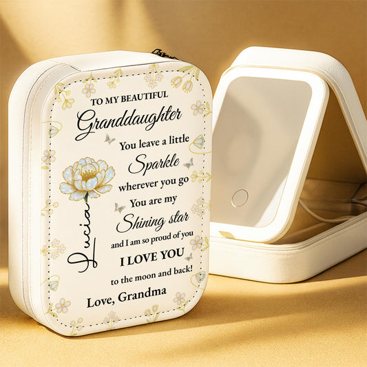 To My Beautiful Granddaughter, Flowers And Butterfly