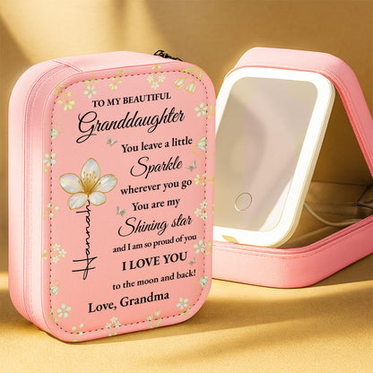 To My Beautiful Granddaughter, Flowers And Butterfly