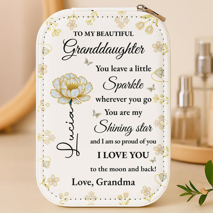 To My Beautiful Granddaughter, Flowers And Butterfly
