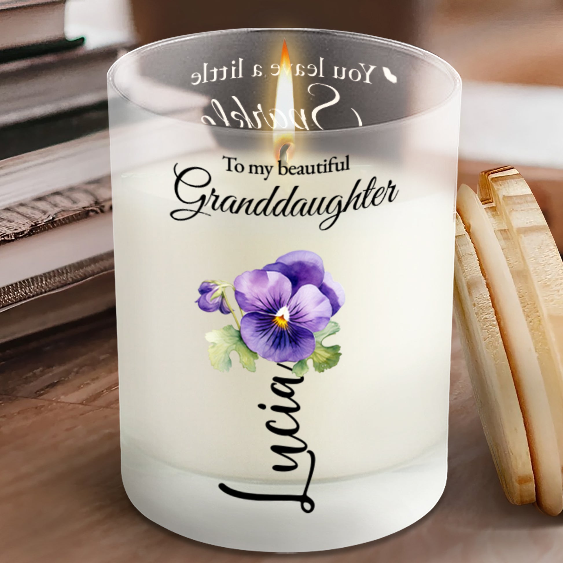 Sparkle And Shine Granddaughter Love Quote With Stars And Flowers