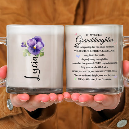Sweet Message From Grandma To Granddaughter With Flowers