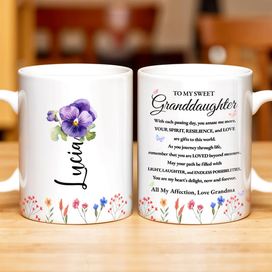Granddaughter Pansy Flower Wildflower Love Message