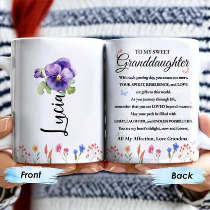 Granddaughter Pansy Flower Wildflower Love Message